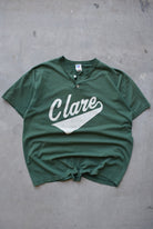 Russell Athletic x Clare High School Green Graphic Tee — 1990s (XL) - Retrospective Store