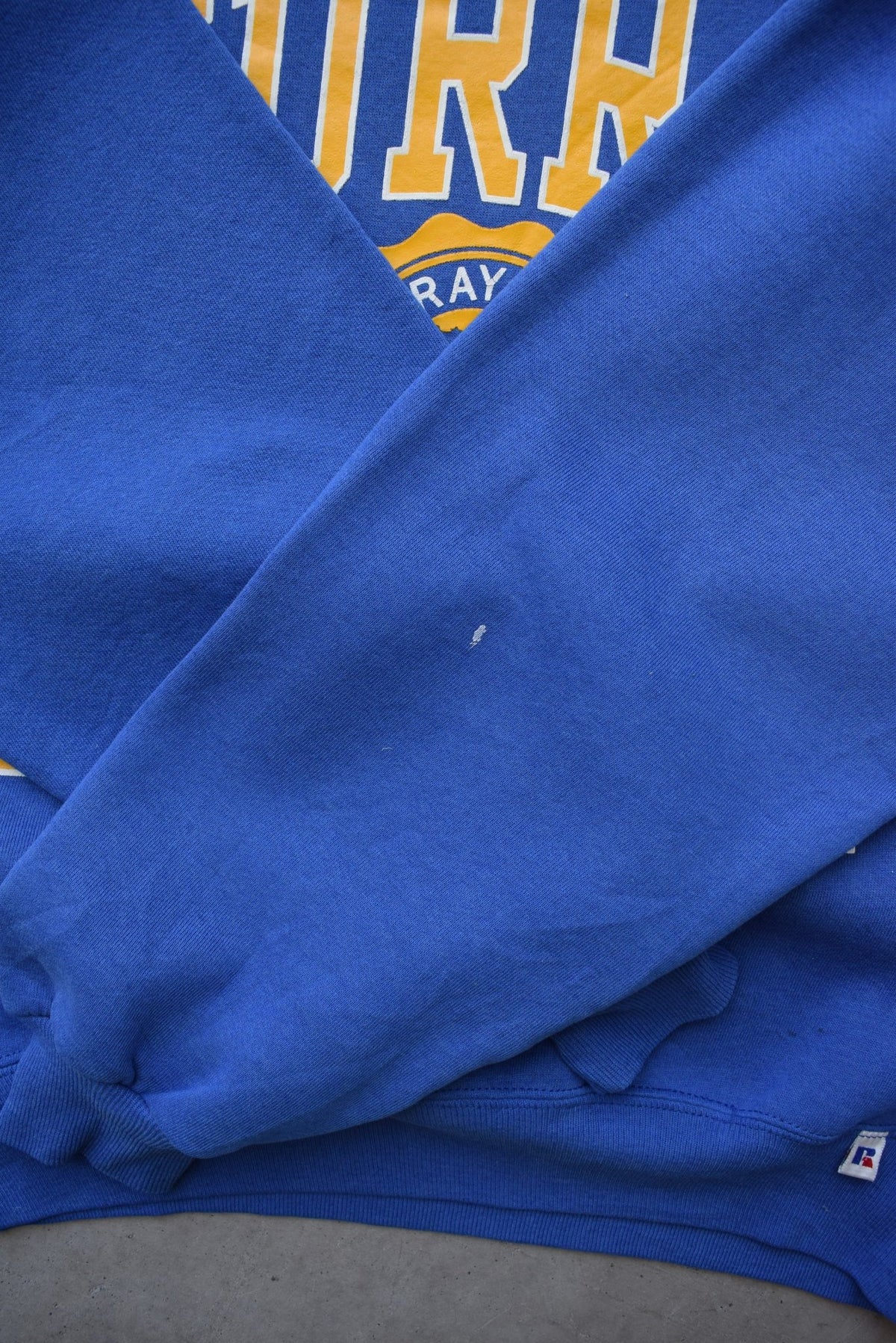 Russell Athletic x Murray State University Blue Graphic Crewneck — 1990s (M/L) - Retrospective Store