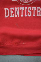 Russell Athletic x Nebraska College of Dentistry Red Graphic Crewneck — 1990s (L) - Retrospective Store