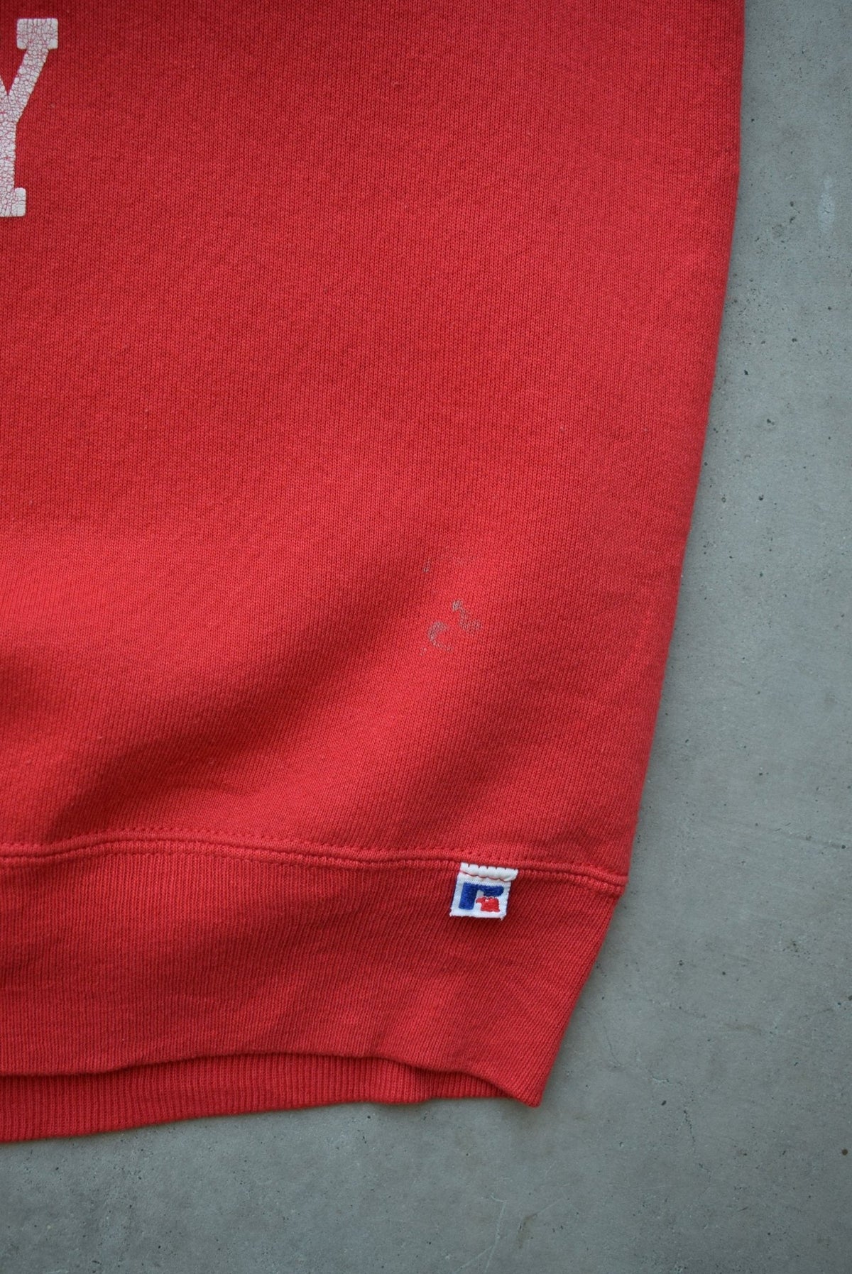 Russell Athletic x Nebraska College of Dentistry Red Graphic Crewneck — 1990s (L) - Retrospective Store