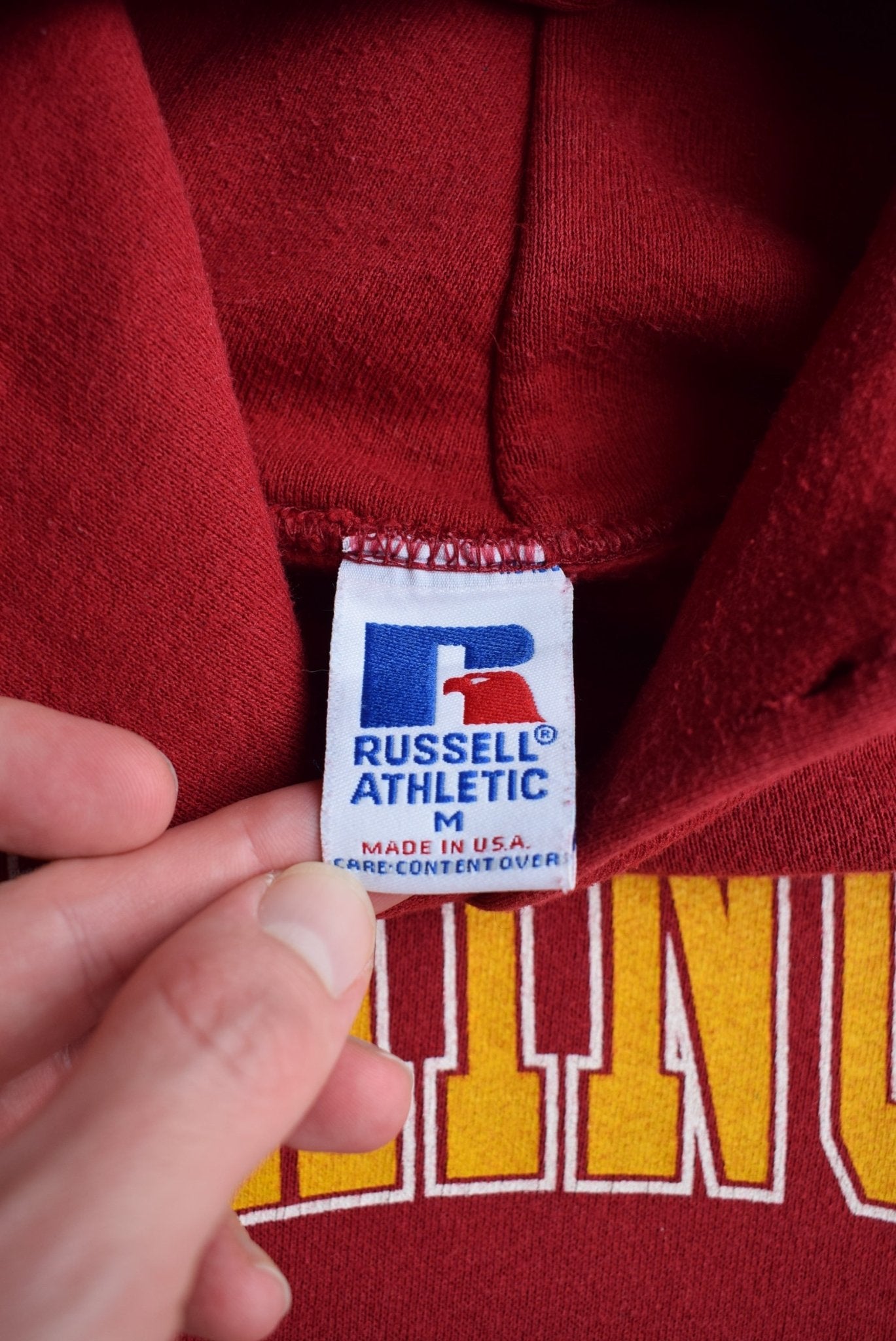 Russell Athletic x NFL Washington Football Burgandy Graphic Hoodie — 1994 (M) - Retrospective Store