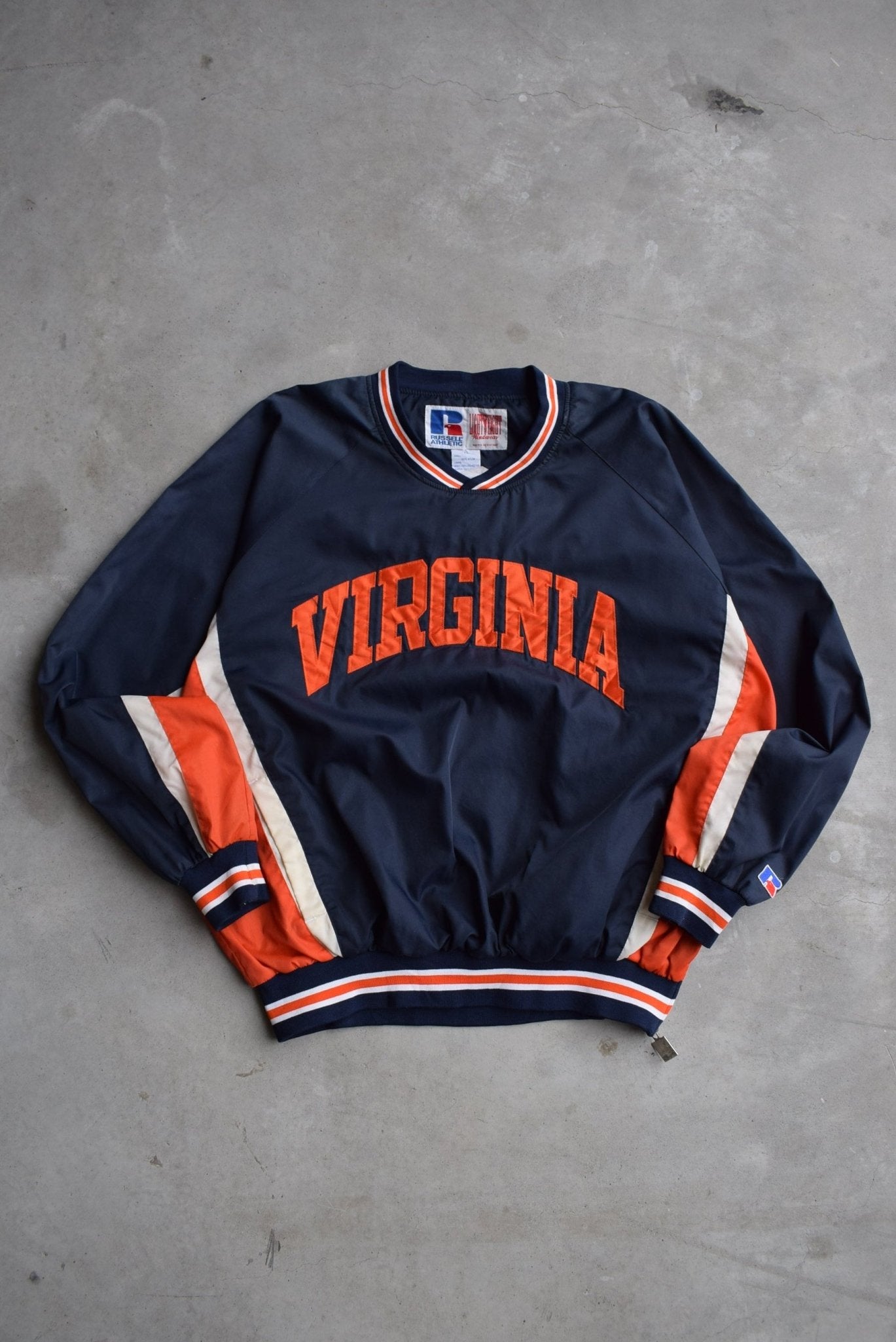 Russell Athletic x University of Virginia Embroidered Pullover Jacket — 1990s (XL/XXL) - Retrospective Store