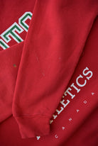 Russell x Roots Athletics Red Graphic Crewneck — 1990s (L) - Retrospective Store