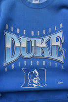 Salem x Duke University Blue Graphic Crewneck — 1990s (M) - Retrospective Store