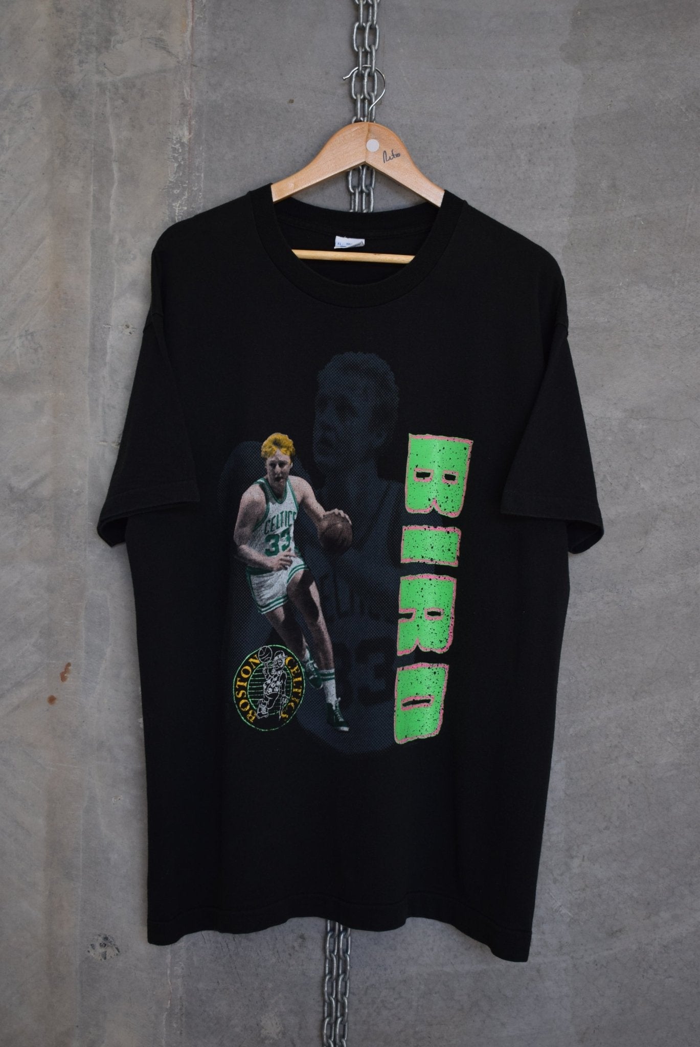 Salem x NBA Boston Celtics Larry Bird Tee — 1990s (XL) - Retrospective Store