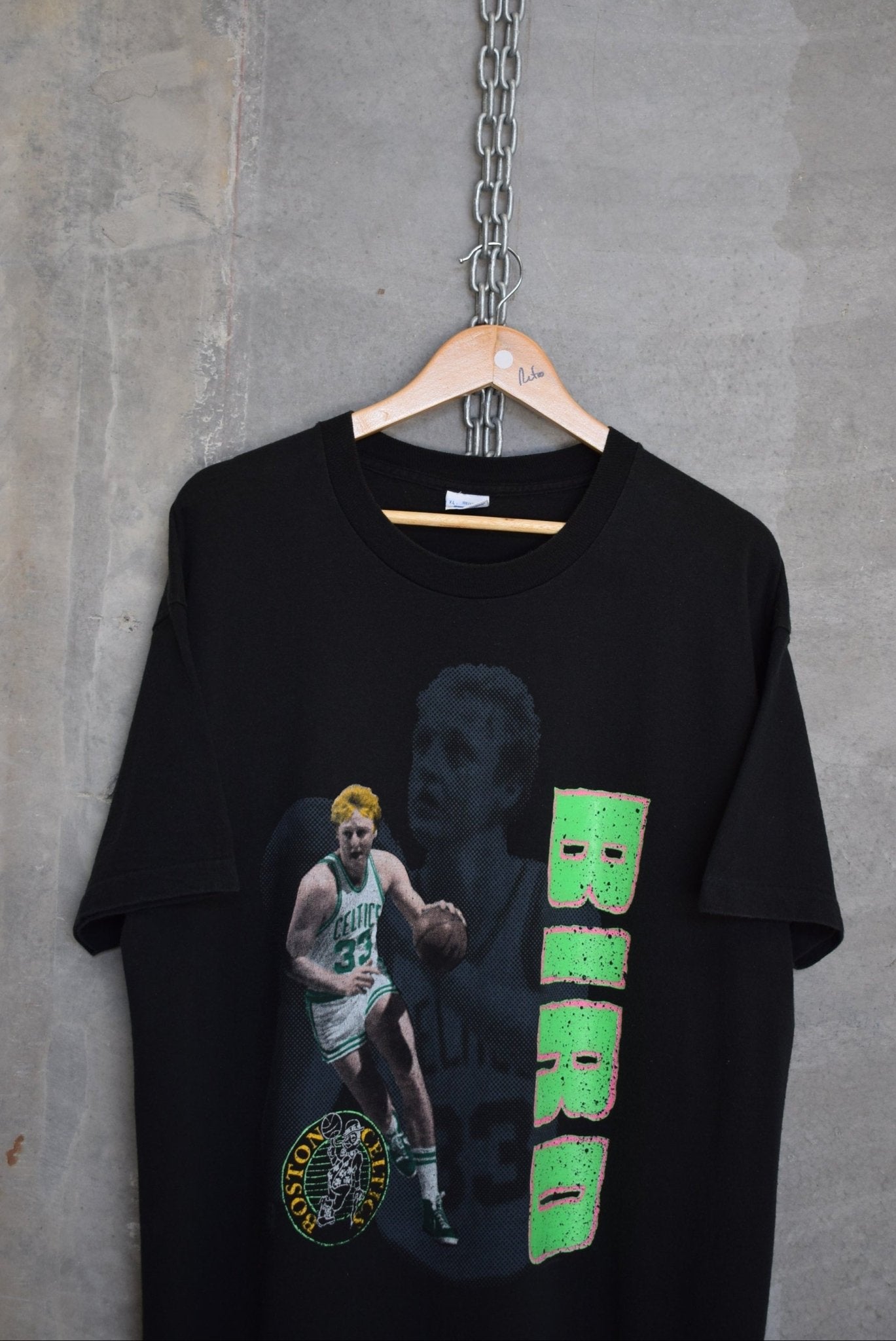 Salem x NBA Boston Celtics Larry Bird Tee — 1990s (XL) - Retrospective Store