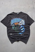 Salem x NBA Charlotte Hornets Faded-Black Graphic Tee — 1991 (M) - Retrospective Store