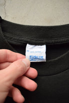 Salem x NBA Los Angeles Lakers Black Graphic Tee — 1990s (L/XL) - Retrospective Store