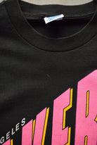 Salem x NBA Los Angeles Lakers Black Graphic Tee — 1990s (L/XL) - Retrospective Store
