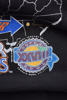 Salem x NFL Denver Broncos Superbowl Black Graphic Tee — 1993 (XL) - Retrospective Store