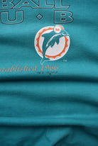 Salem x NFL Miami Dolphins Blue Graphic Tee — 1993 (L) - Retrospective Store