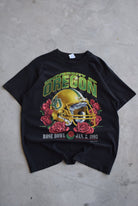 Salem x University of Oregon Football Black Graphic Tee — 1995 (L) - Retrospective Store
