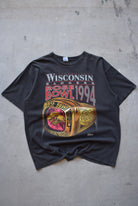 Salem x University of Wisconsin Champions Black Graphic Tee — 1994 (XL) - Retrospective Store