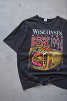 Salem x University of Wisconsin Champions Black Graphic Tee — 1994 (XL) - Retrospective Store