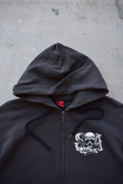 Sons of Anarchy Black Graphic Full-Zip Hoodie — 2000s (XL) - Retrospective Store