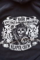 Sons of Anarchy Black Graphic Full-Zip Hoodie — 2000s (XL) - Retrospective Store