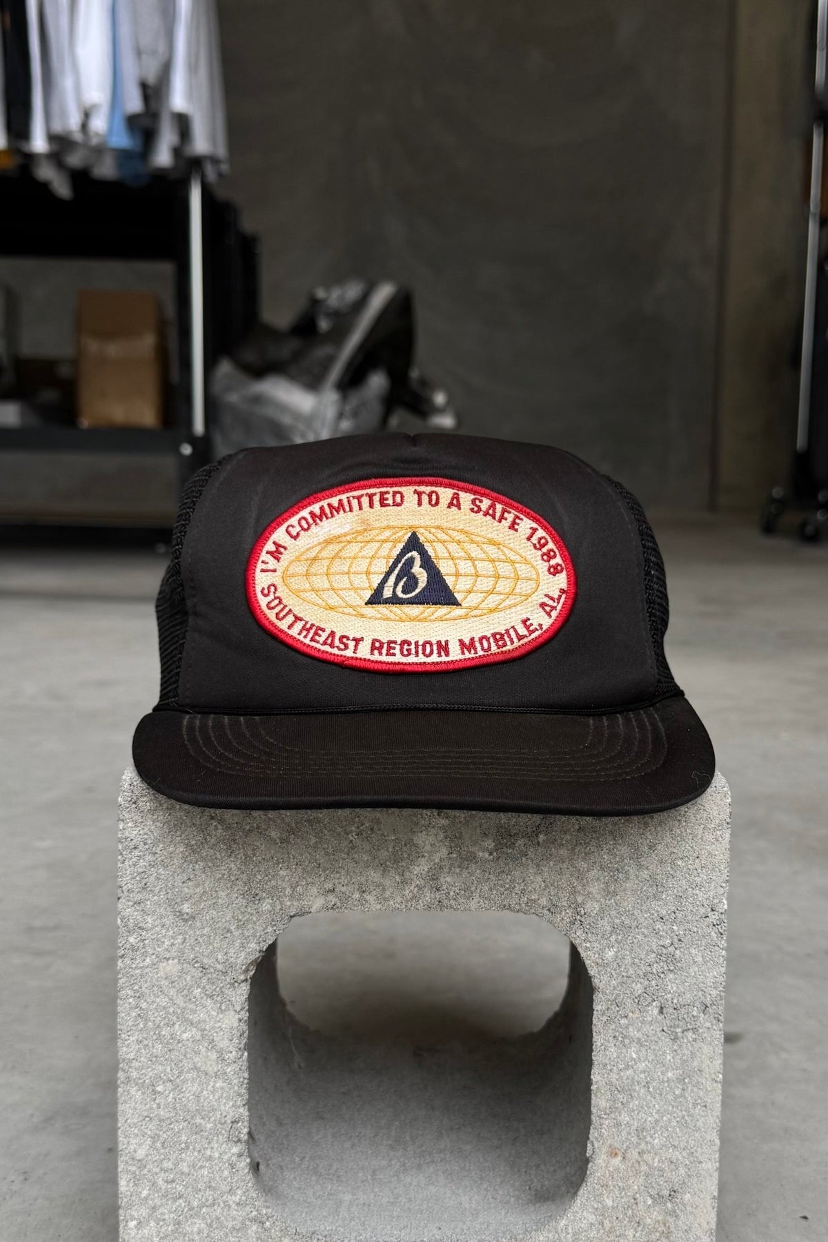 Southeast Region Mobile Black Embroidered Hat — 1988 - Retrospective Store