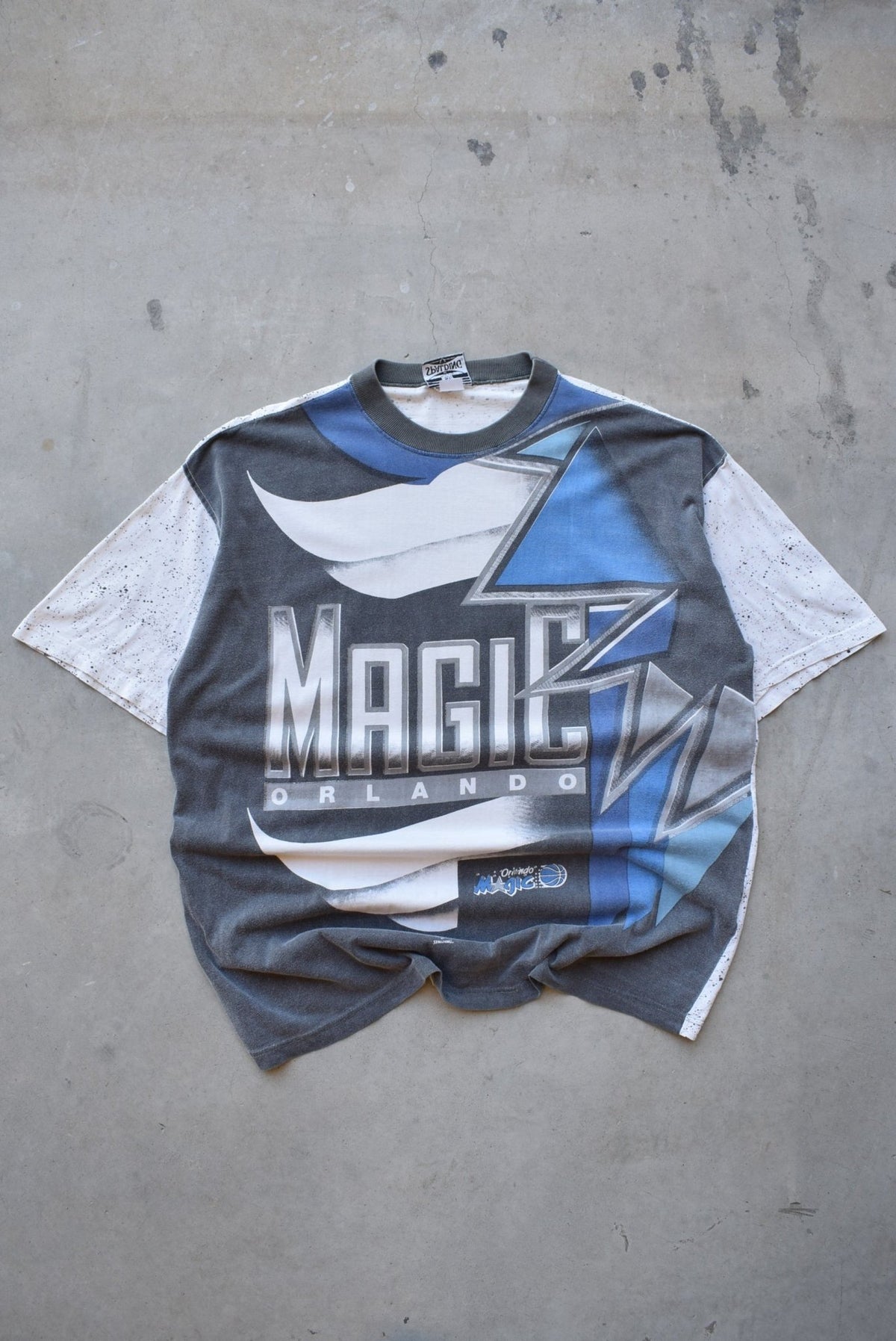 Spalding x NBA Orlando Magic All-Over-Print Tee — 1990s (XL) - Retrospective Store