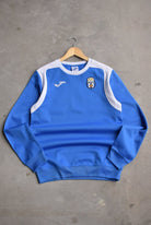 Spanish Football Team Blue Embroidered Crewneck — 2000s (S) - Retrospective Store