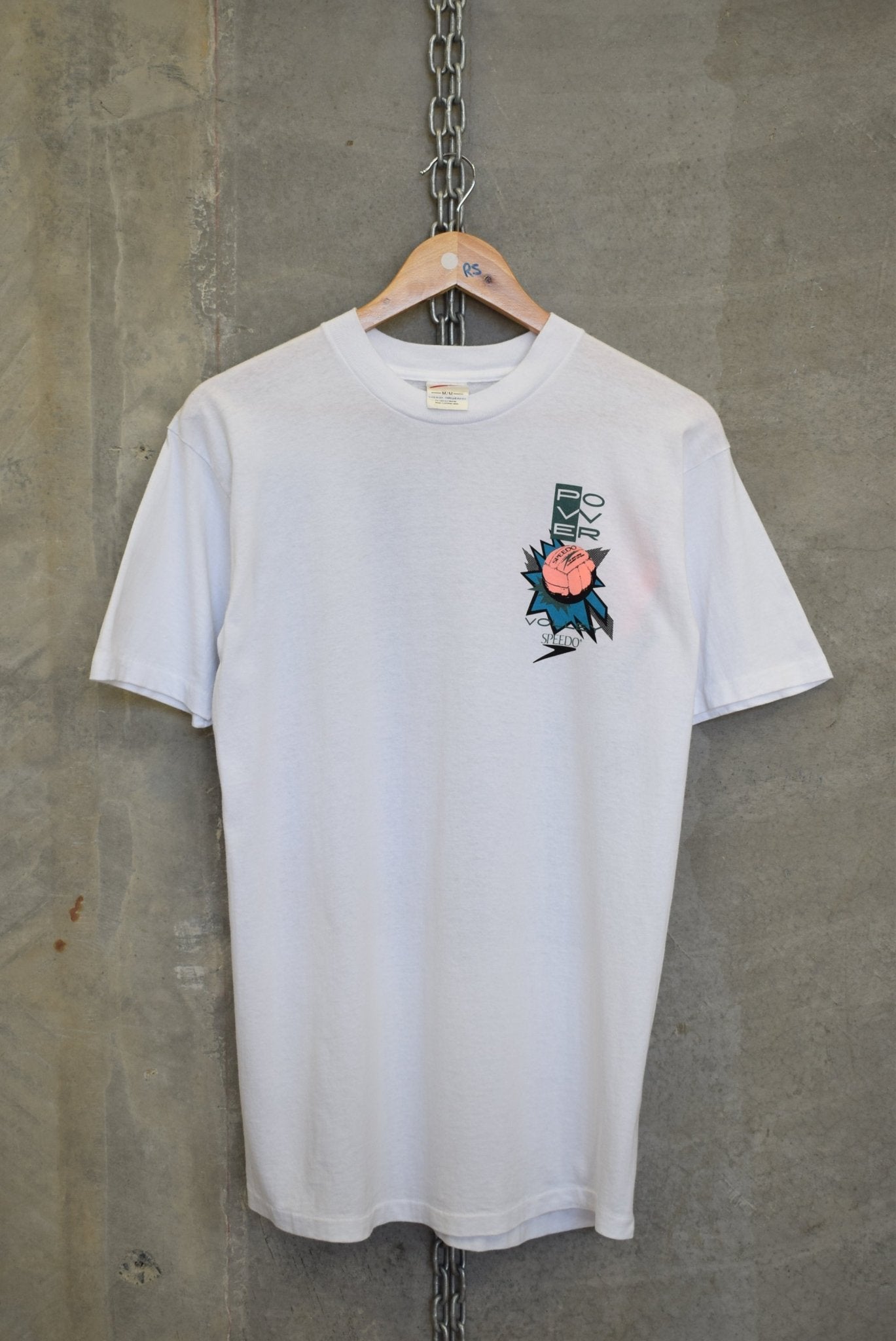 Speedo Volleyball Graphic Tee — 1990s (S/M) - Retrospective Store