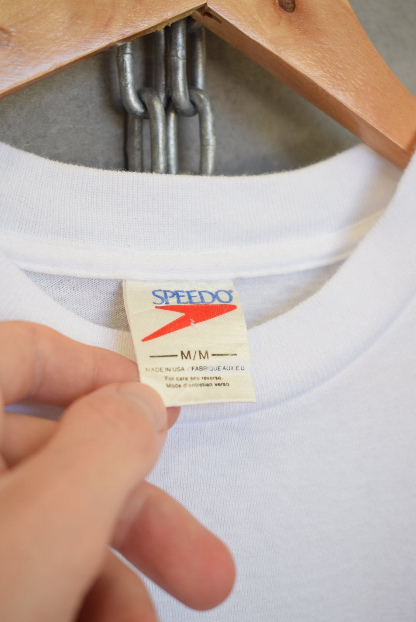 Speedo Volleyball Graphic Tee — 1990s (S/M) - Retrospective Store