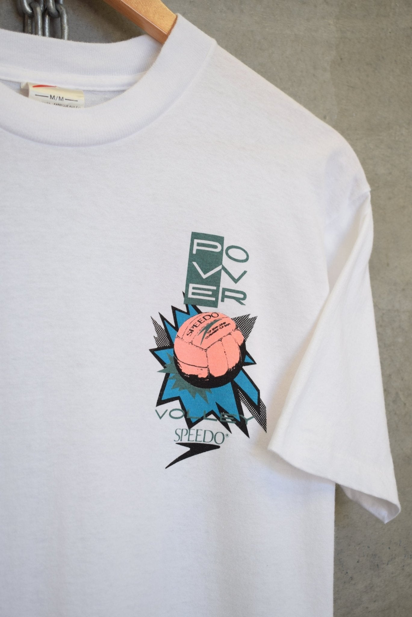 Speedo Volleyball Graphic Tee — 1990s (S/M) - Retrospective Store