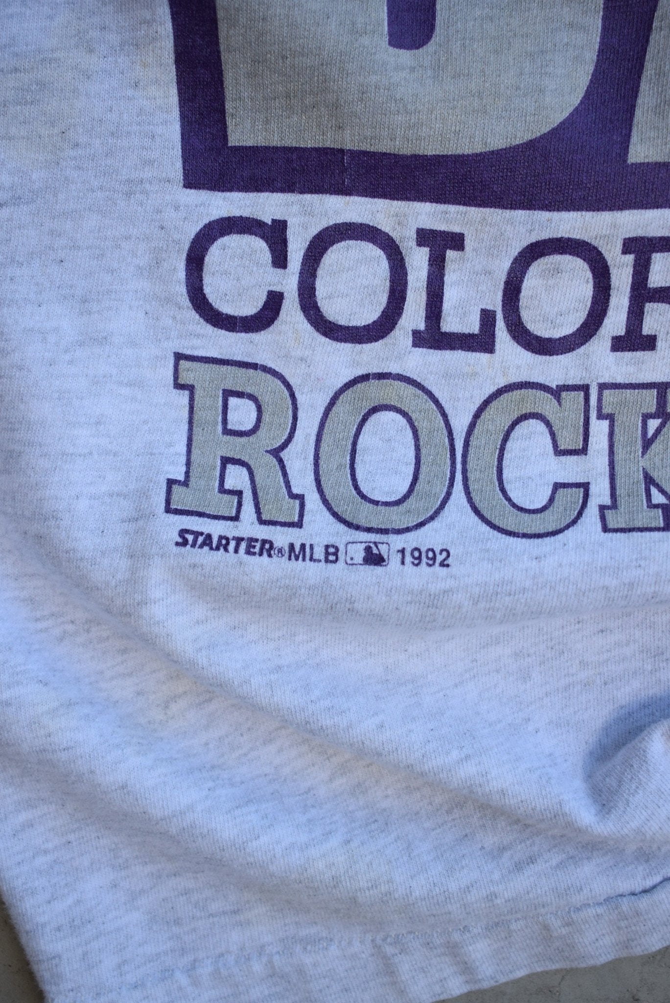 Starter x Colorado Rockies 'Hard Ball' Tee — 1992 (M) - Retrospective Store