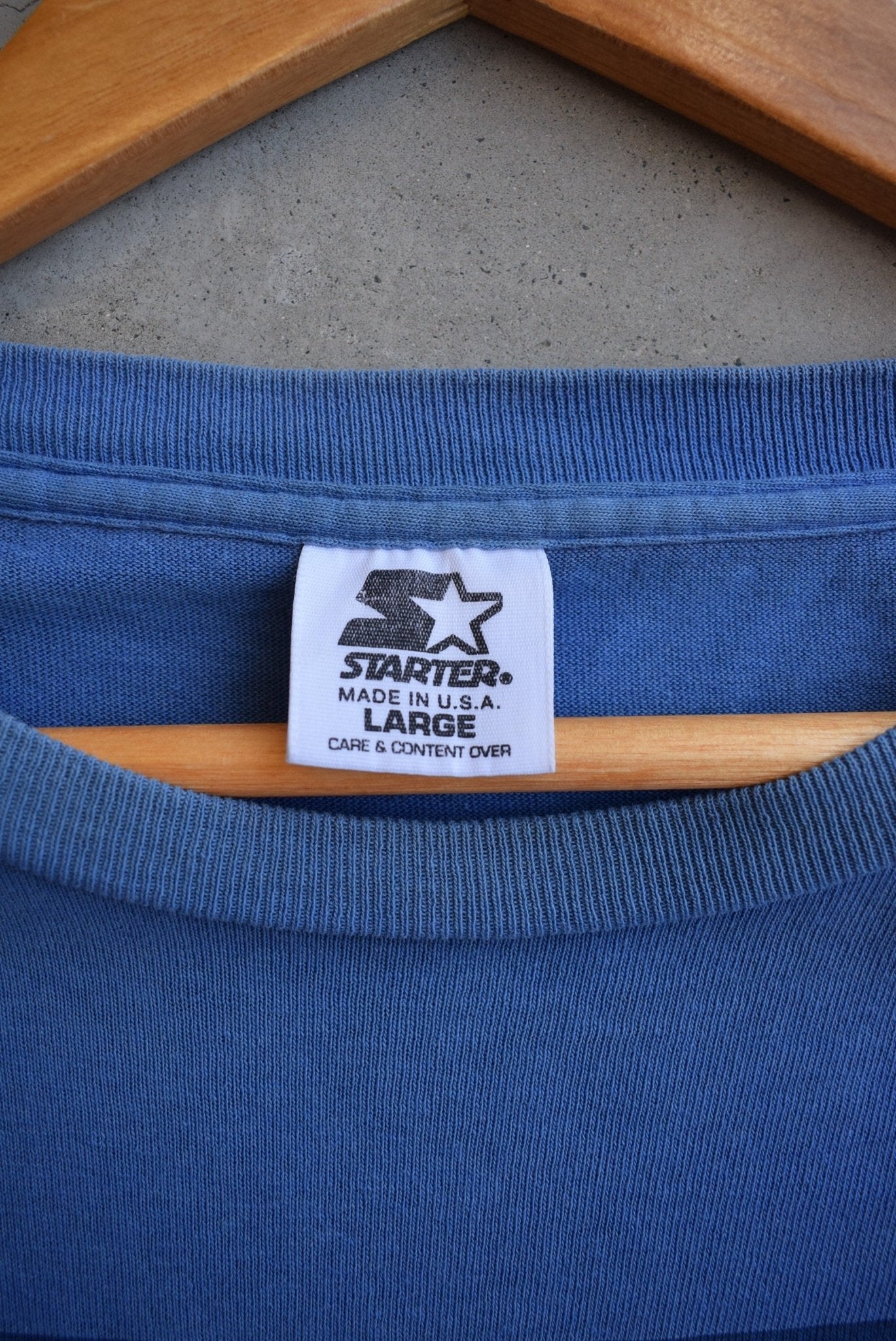 Starter x Duke University Blue Graphic Tee — 1990s (XL) - Retrospective Store