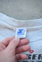 Starter x MLB Atlanta Braves Champions Grey Graphic Crewneck — 1995 (L) - Retrospective Store