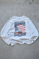 Starter x MLB Atlanta Braves Champions Grey Graphic Crewneck — 1995 (L) - Retrospective Store
