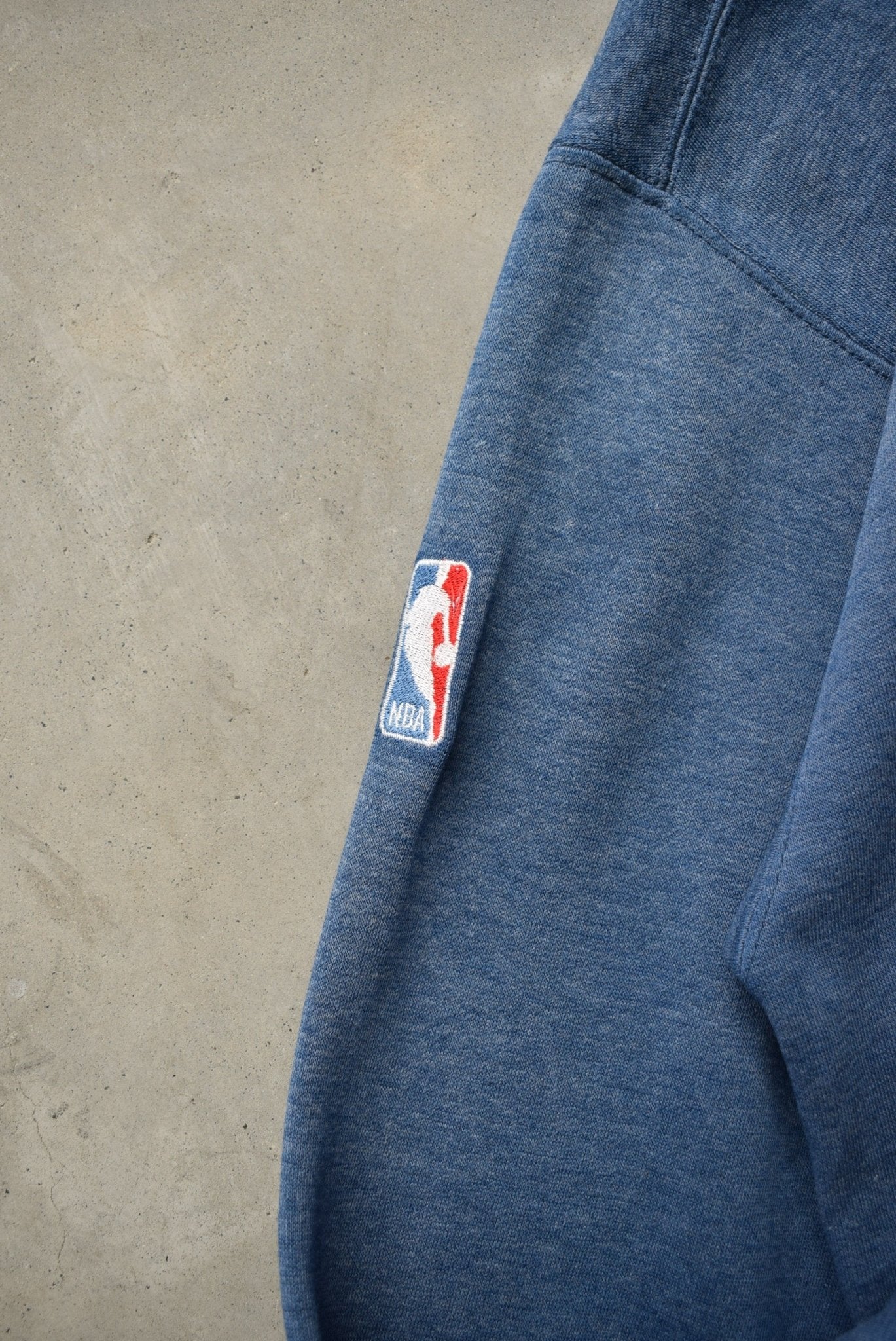Starter x NBA Houston Rockets Navy Embroidered Crewneck — 1990s (XL) - Retrospective Store
