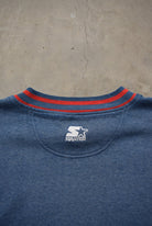Starter x NBA Houston Rockets Navy Embroidered Crewneck — 1990s (XL) - Retrospective Store