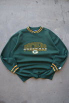 Starter x NFL Green Bay Packers Green Embroidered Crewneck — 2000s (XL) - Retrospective Store