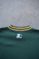 Starter x NFL Green Bay Packers Green Embroidered Crewneck — 2000s (XL) - Retrospective Store