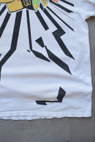 Starter x NHL Chicago Blackhawks White Graphic Tee — 1990s (XXL) - Retrospective Store