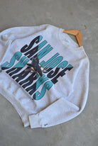 Starter x NHL San Jose Sharks Crewneck — 1990s (S/M) - Retrospective Store