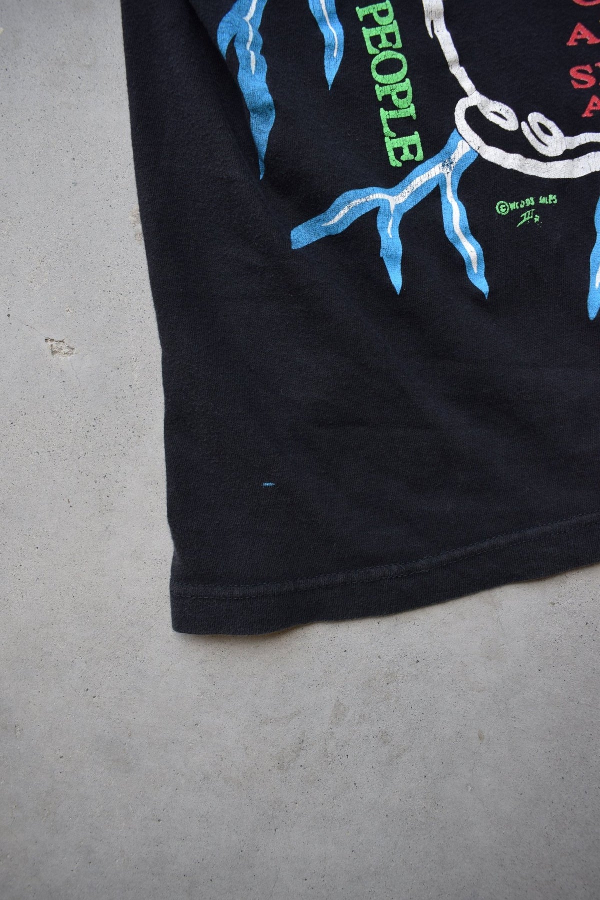 'Sticky Green Buds' Home Grown Marijuana Black Graphic Tee — 2000s (L/XL) - Retrospective Store