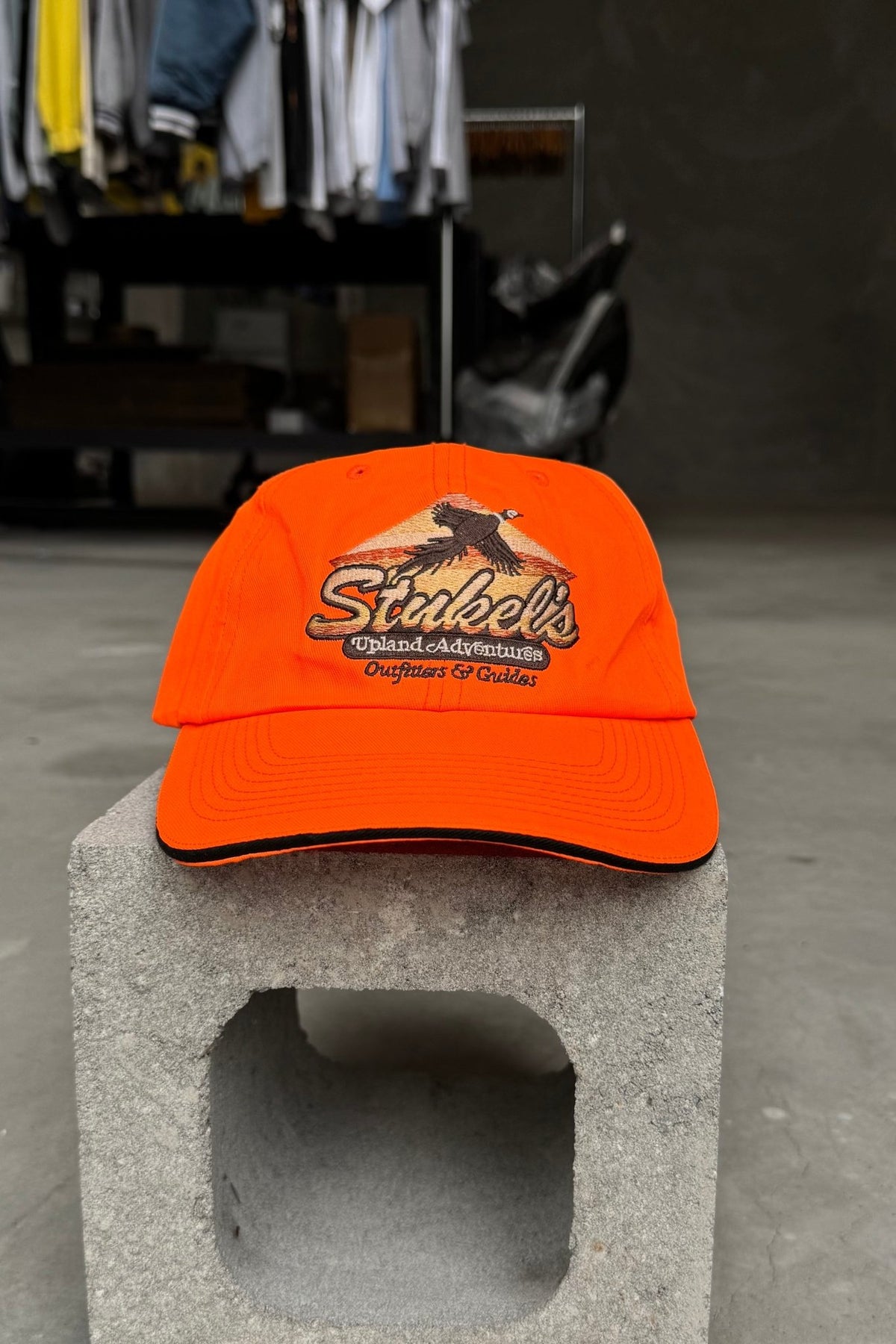 Stukel's Outfitters Orange Embroidered Hat — 2000s - Retrospective Store