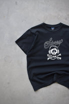 Stussy Black Graphic Tee — 1990s (S) - Retrospective Store