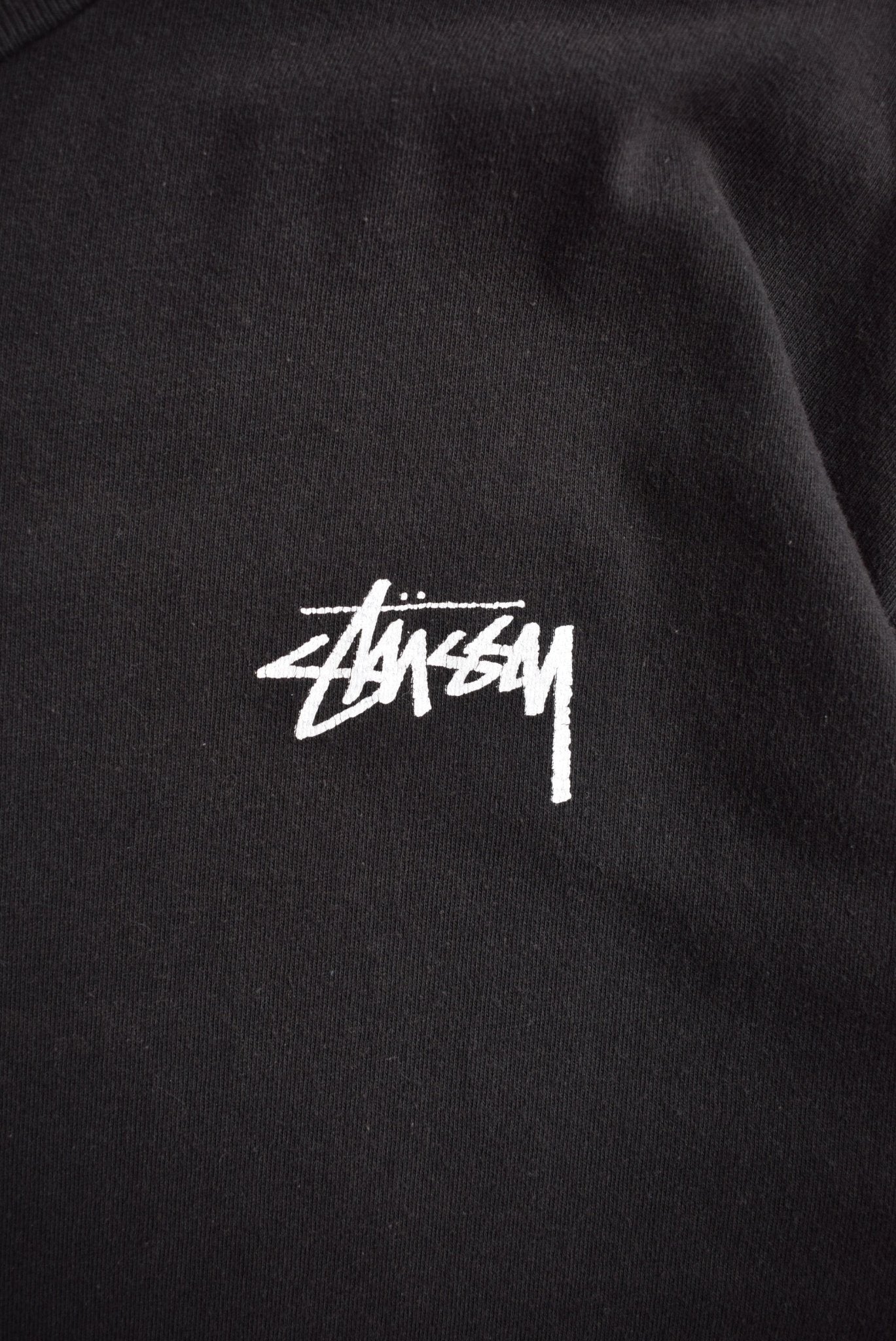 Stussy Black Graphic Tee — 2000s (L) - Retrospective Store