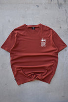 Stussy Burgundy Graphic Tee — 2000s (L/XL) - Retrospective Store
