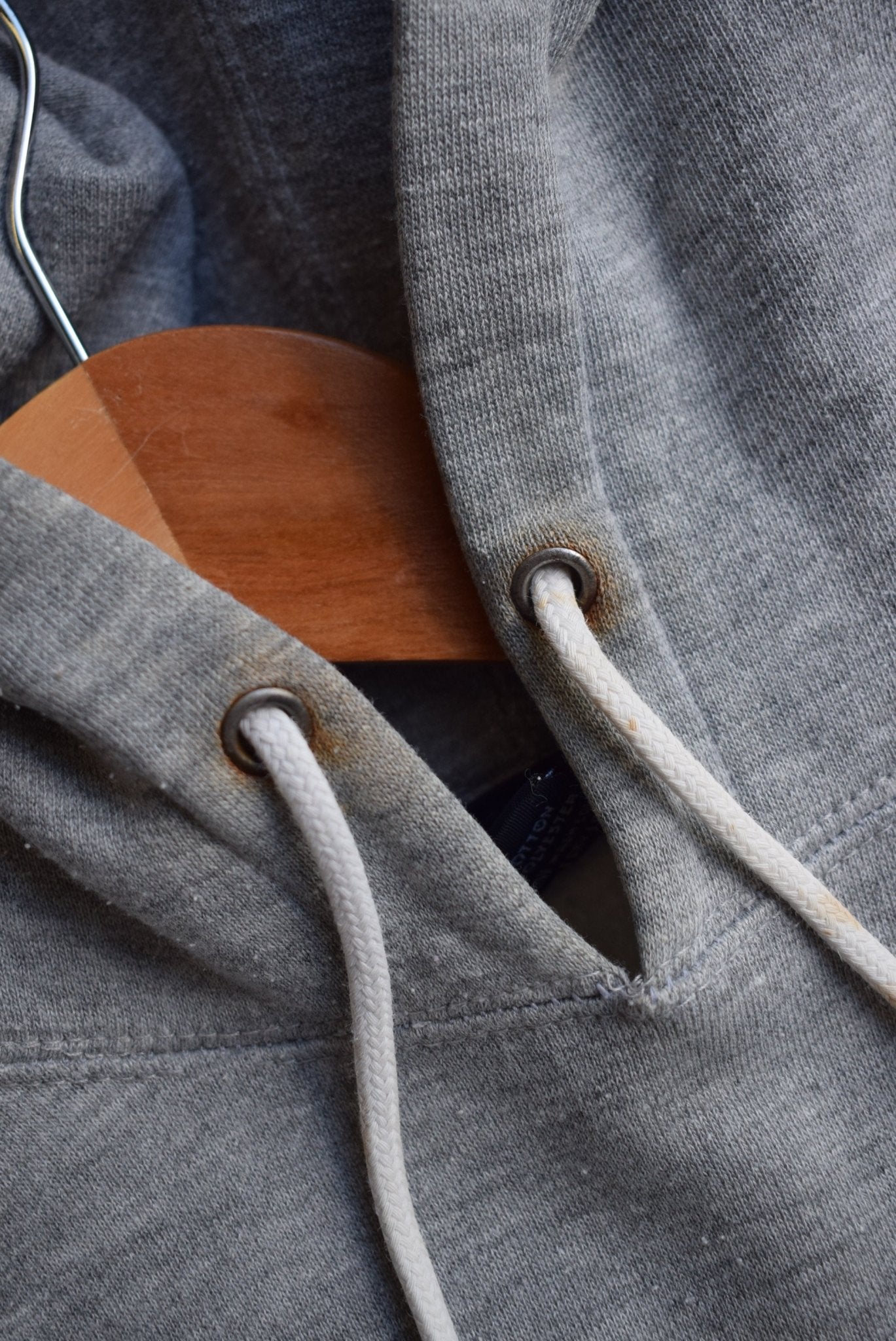 Stussy Grey Spellout Hoodie — 2000s (M/L) - Retrospective Store