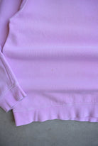 Stussy Pink Spellout Crewneck — 2000s (M) - Retrospective Store