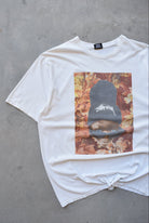 Stussy White Graphic Tee — 2000s (XXL) - Retrospective Store