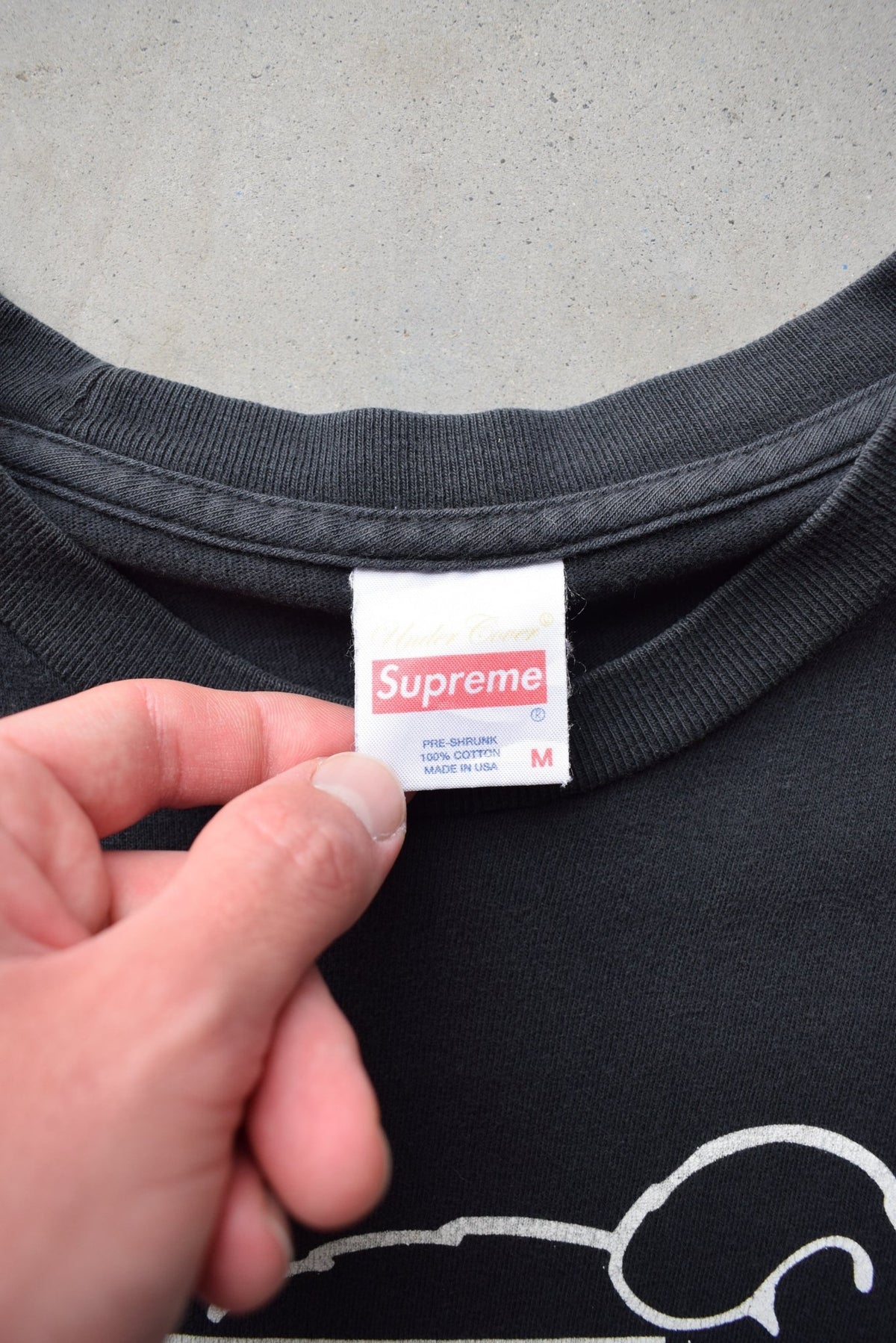 Supreme Black Graphic Tee — 2000s (M) - Retrospective Store