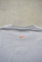 Team Nike Grey Spellout Tee — 1990s (L) - Retrospective Store