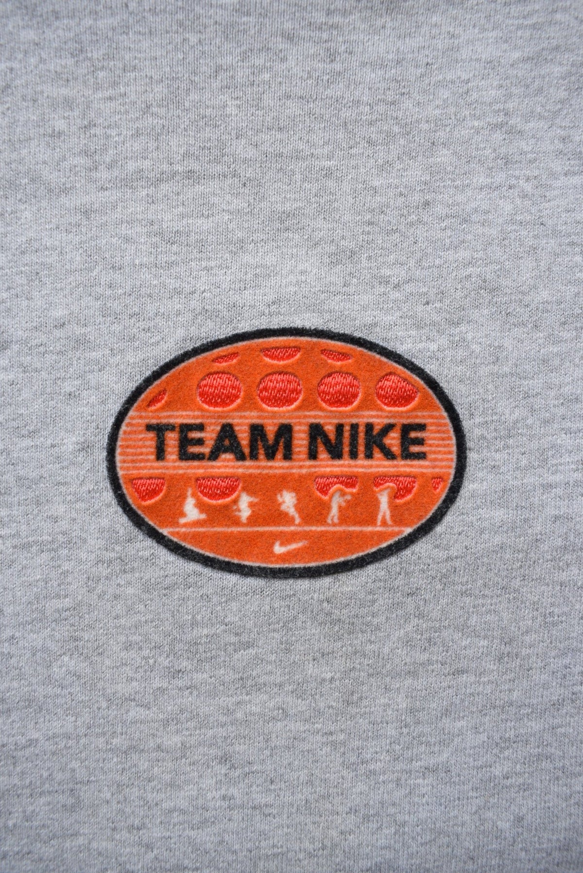 Team Nike Grey Spellout Tee — 1990s (L) - Retrospective Store