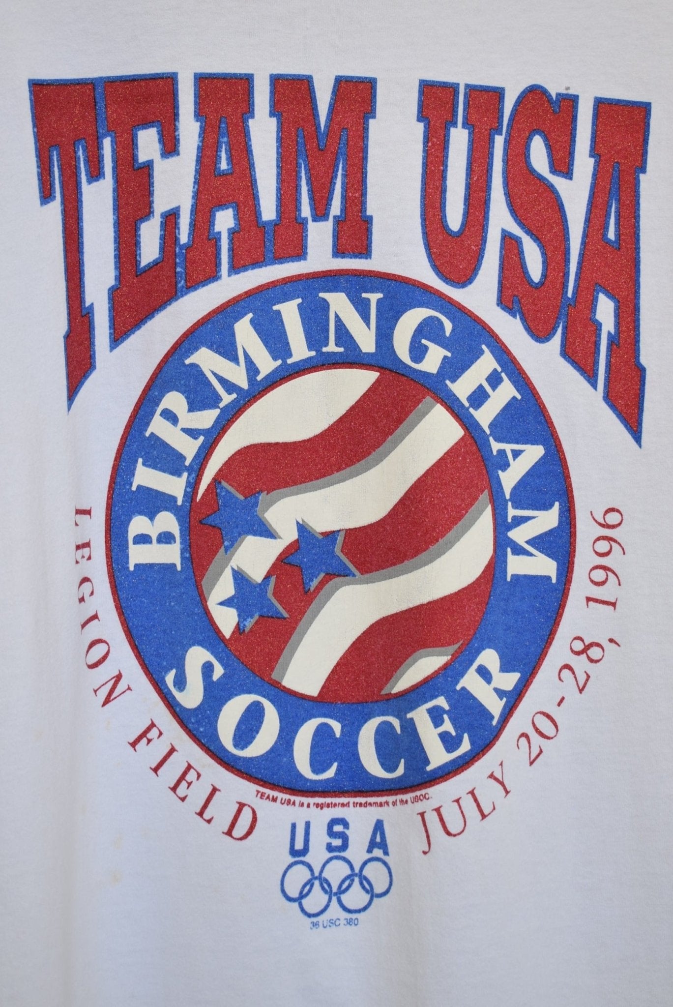 Team USA Birmingham Soccer Tee — 1996 (XL) - Retrospective Store