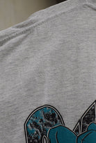 The Flintstones x MLB Florida Marlins Grey Graphic Tee — 1994 (XL/XXL) - Retrospective Store