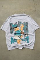 The Flintstones x MLB Florida Marlins Grey Graphic Tee — 1994 (XL/XXL) - Retrospective Store